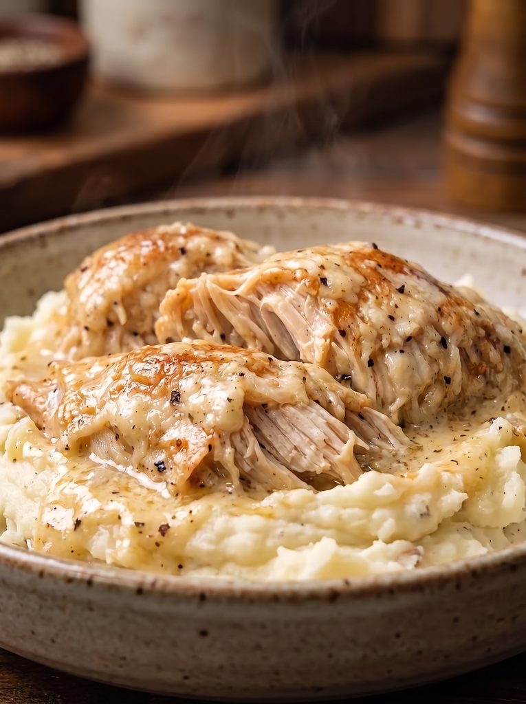 Slow Cooker Chicken & Gravy