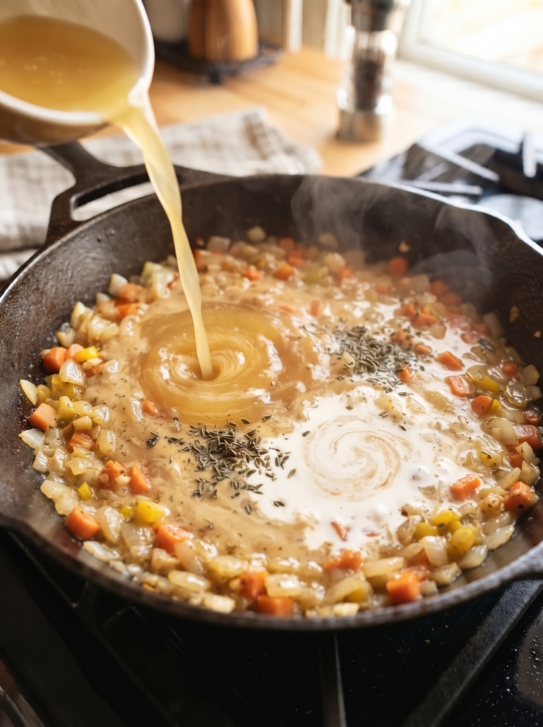 Creamy Chicken Pot Pie Pasta