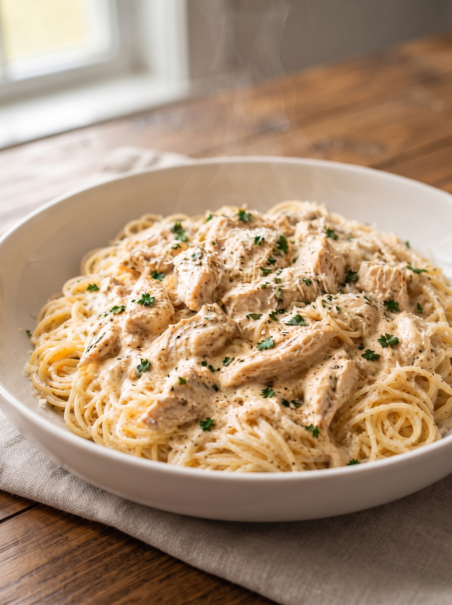 Slow Cooker Creamy Angel Chicken