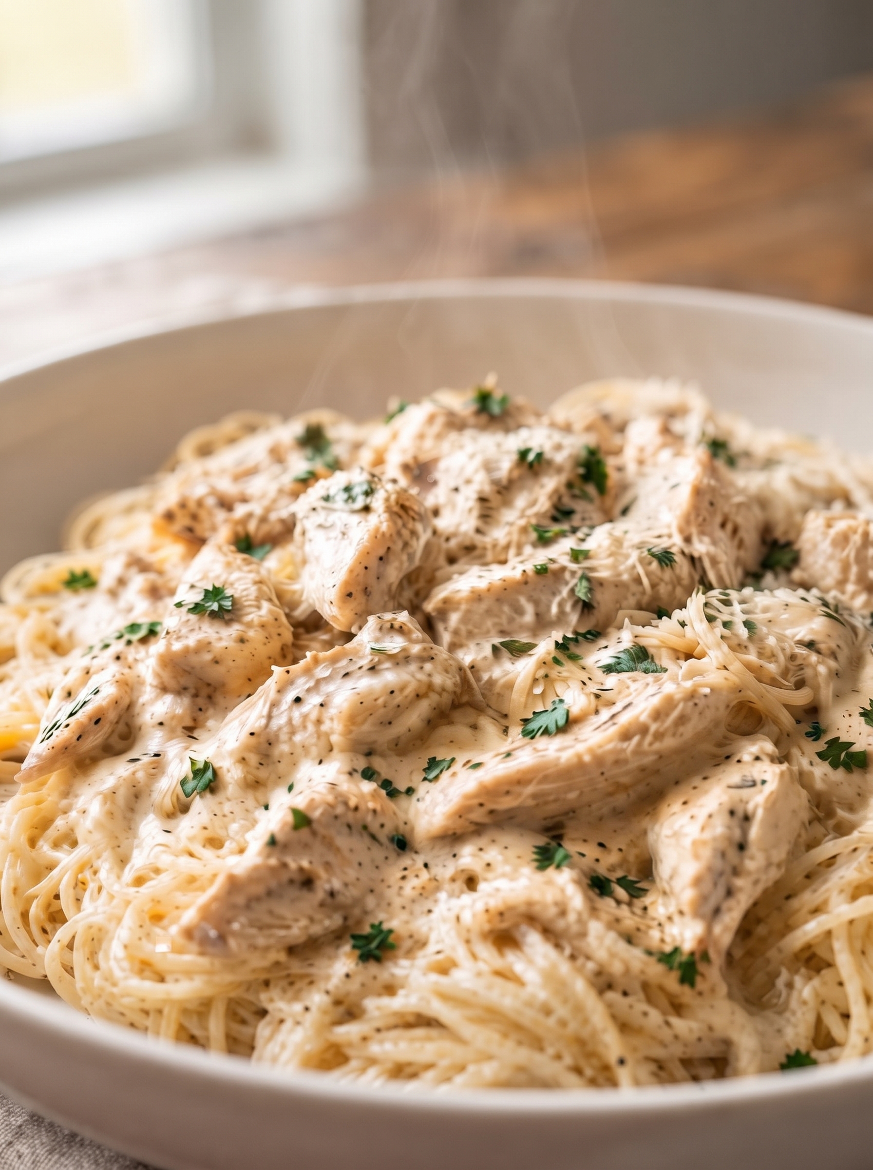 Slow Cooker Creamy Angel Chicken