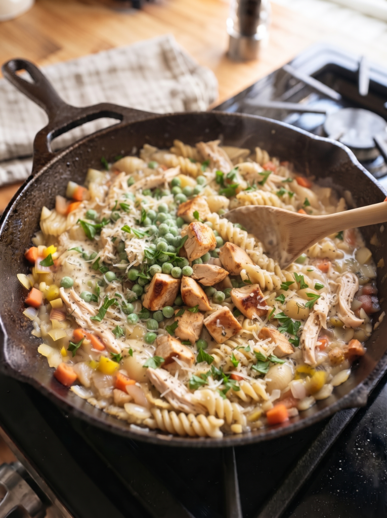 Creamy Chicken Pot Pie Pasta