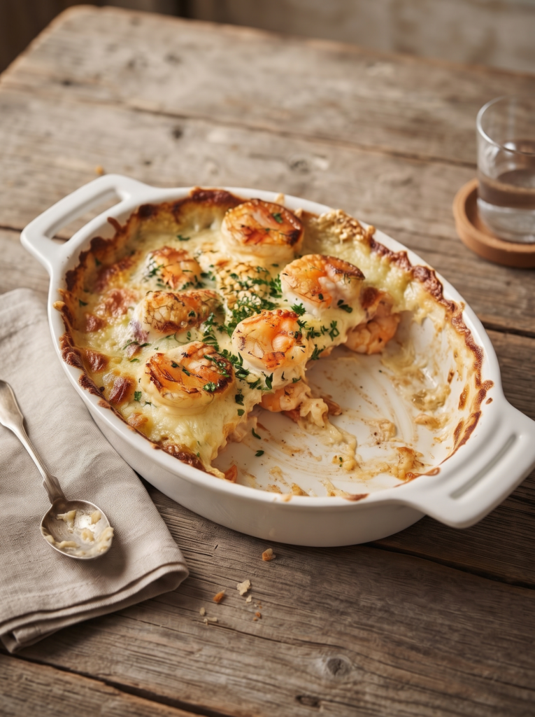 garlic shrimp gratin recipe