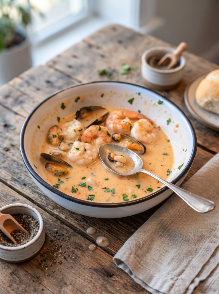 seafood chowder recipe