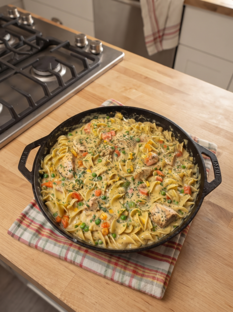 Creamy Chicken Pot Pie Pasta