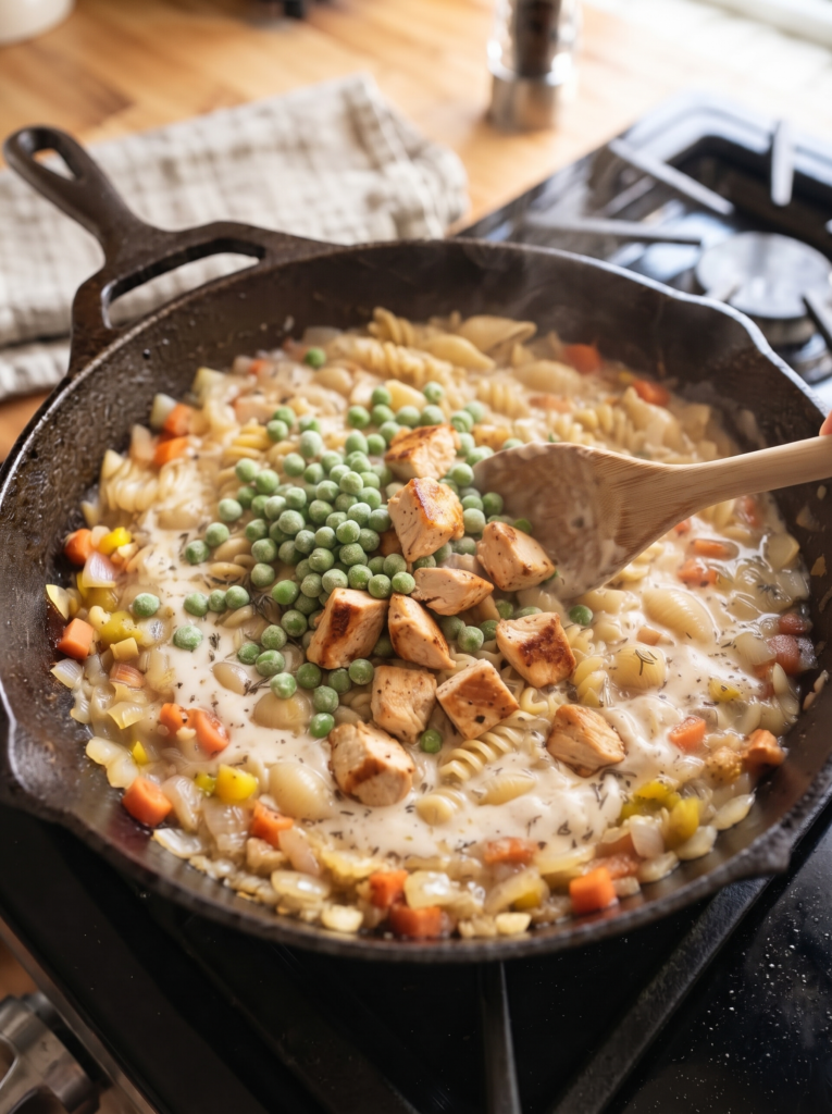 Creamy Chicken Pot Pie Pasta