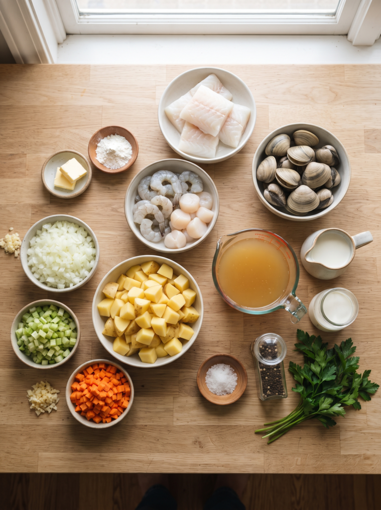 seafood chowder recipe