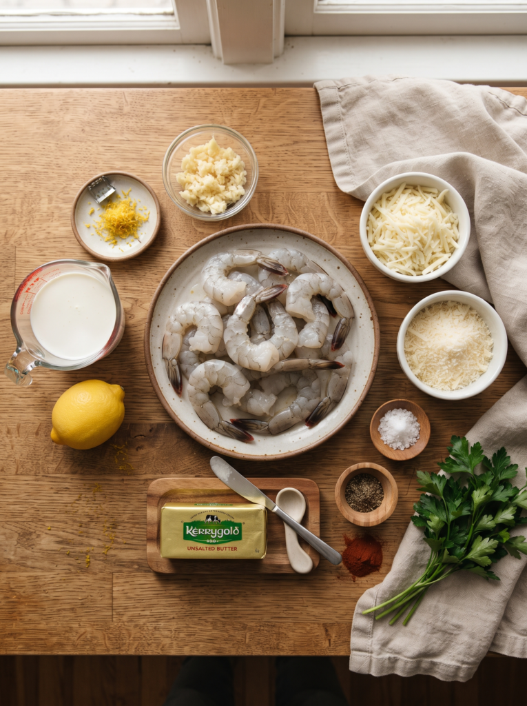 garlic shrimp gratin recipe