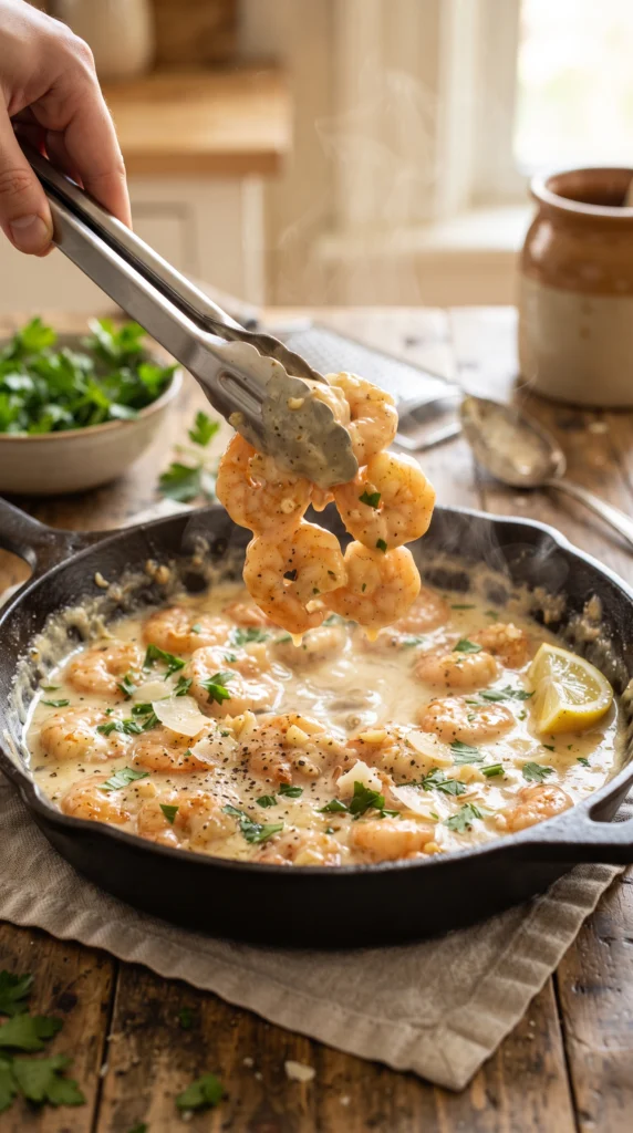 Creamy Garlic Parmesan Shrimp