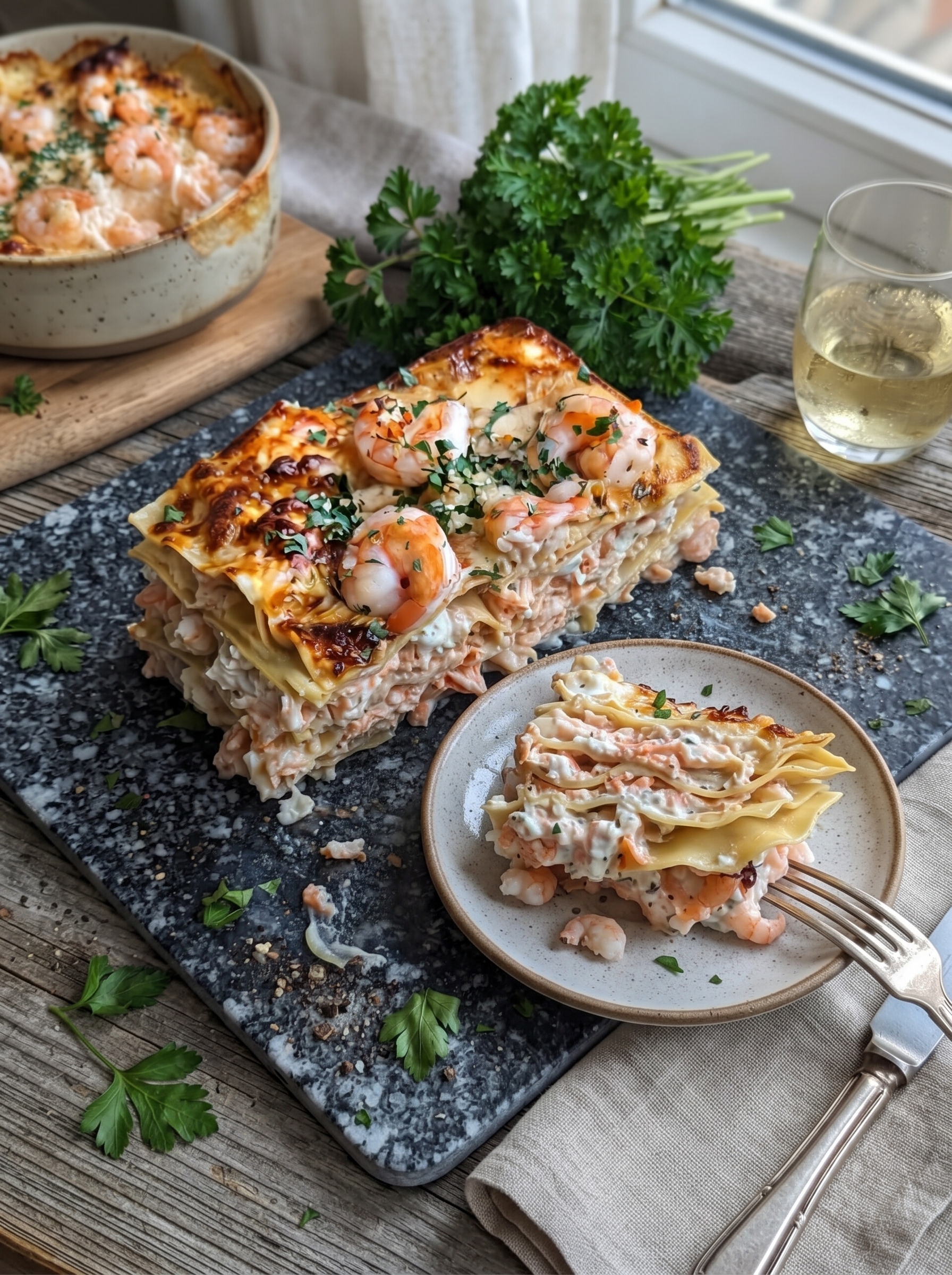 Creamy Seafood Lasagna