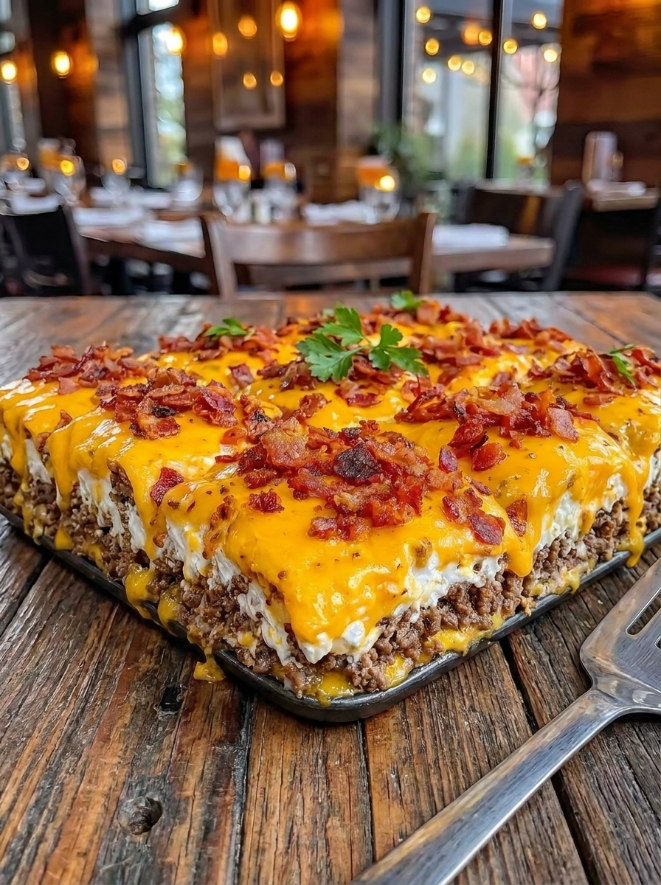 Bacon Cheeseburger Lasagna