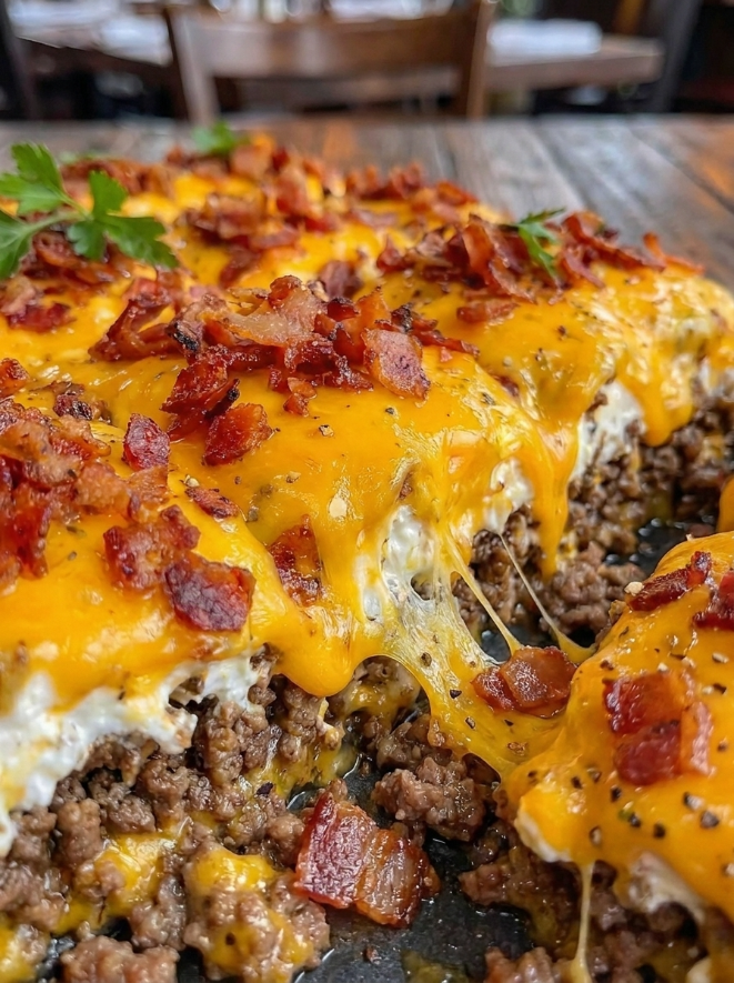 Bacon Cheeseburger Lasagna