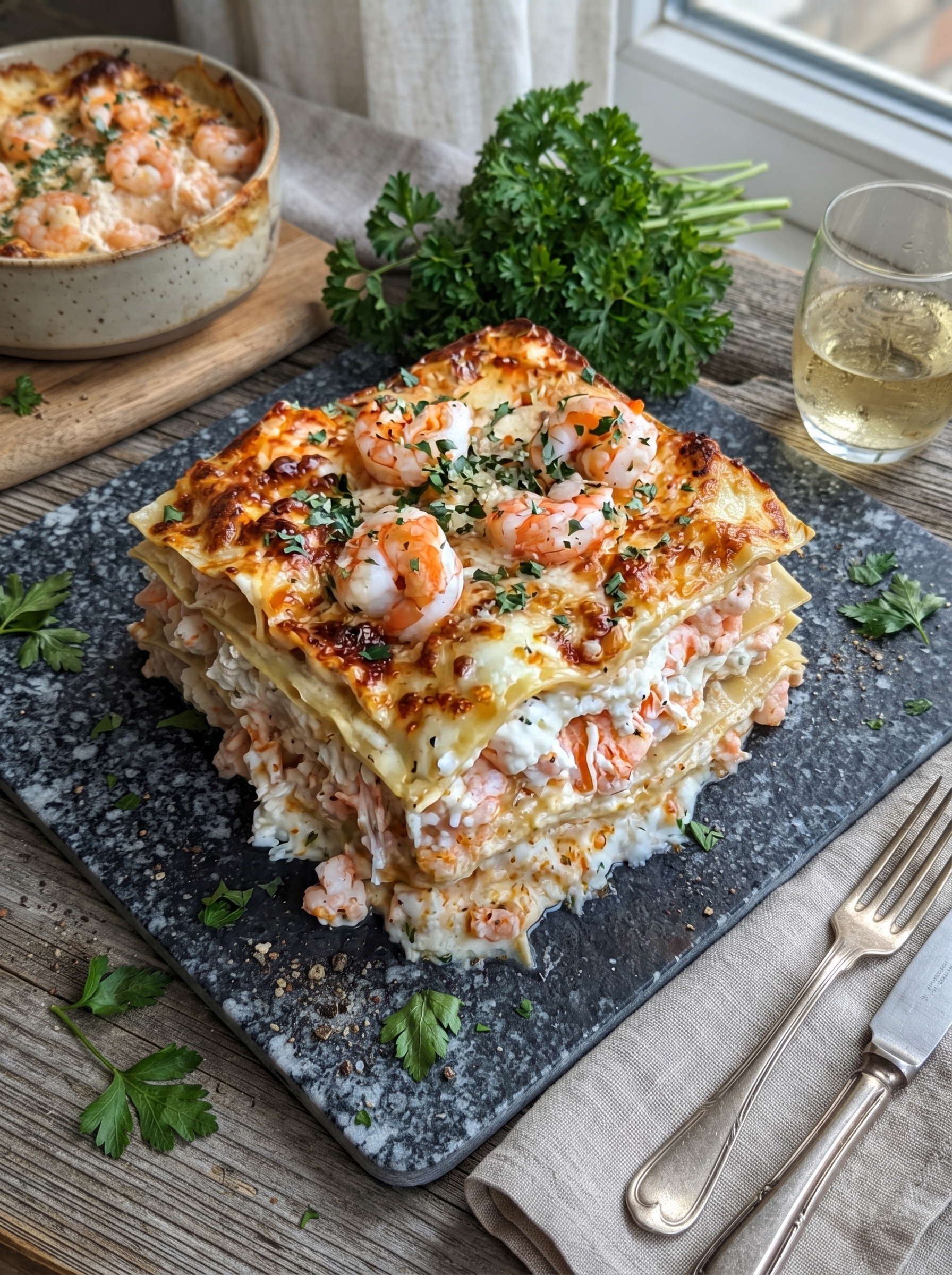 Creamy Seafood Lasagna