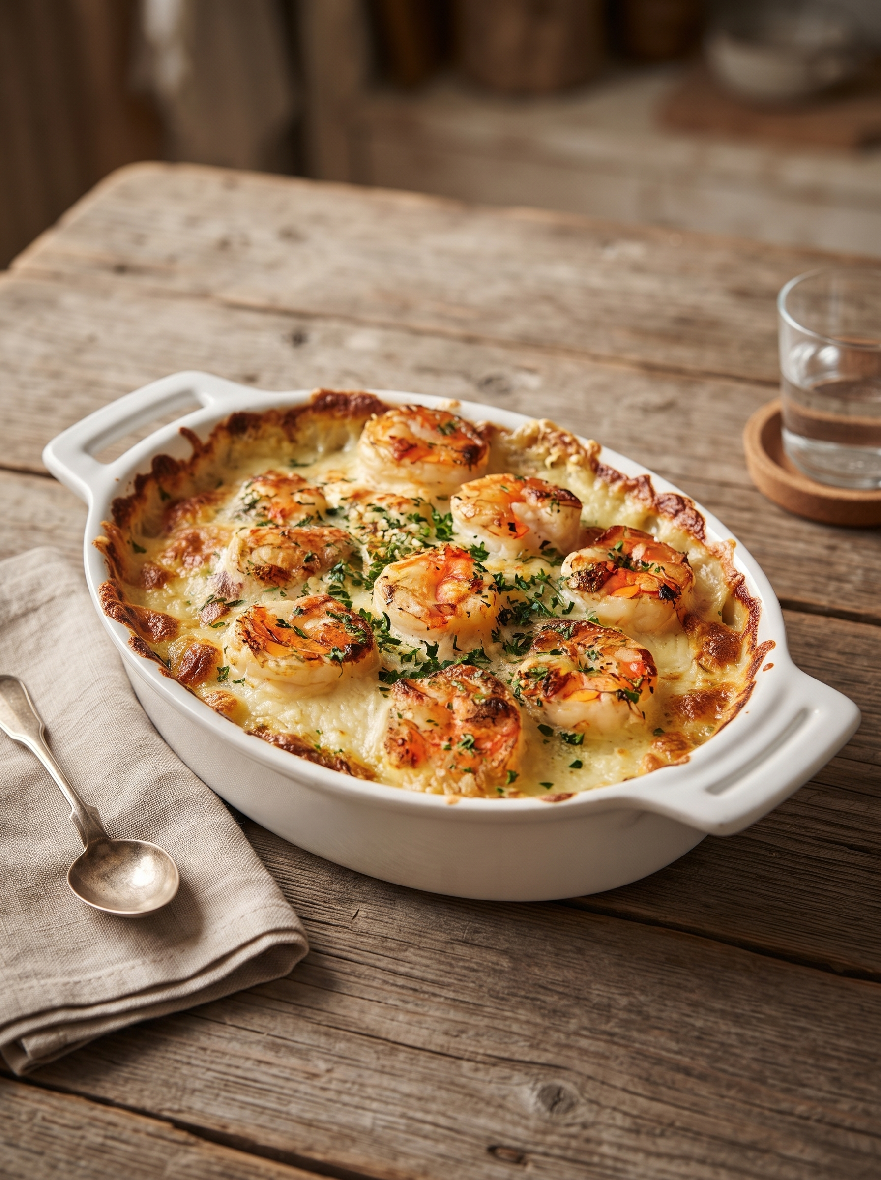garlic shrimp gratin recipe