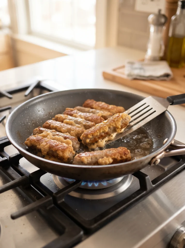 Sausage Dipped Pancakes