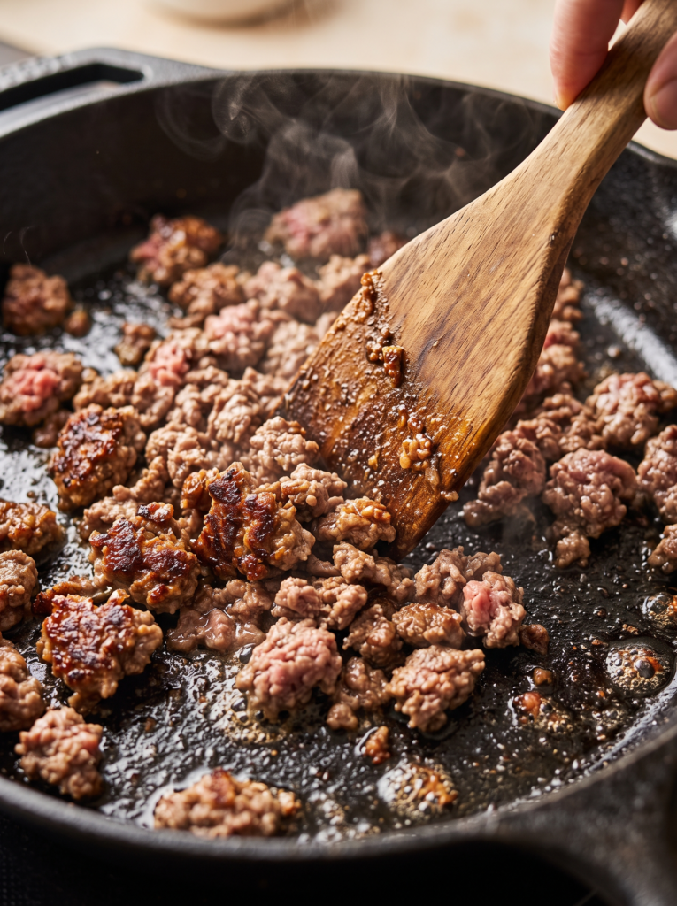 Ground Beef and Potatoes Skillet