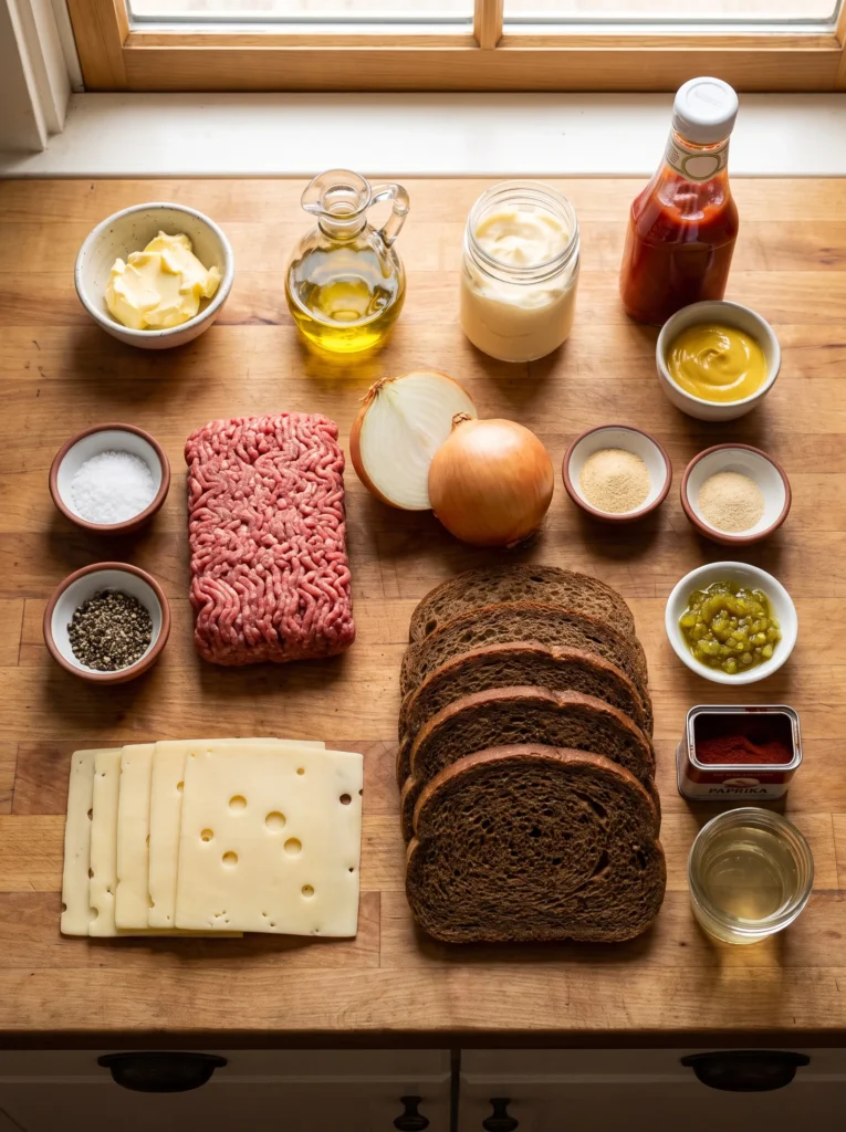 Smashing Patty Melts with Signature Sauce