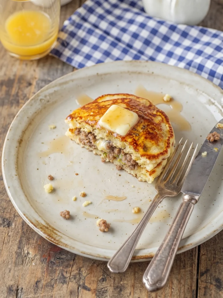 Sausage Dipped Pancakes