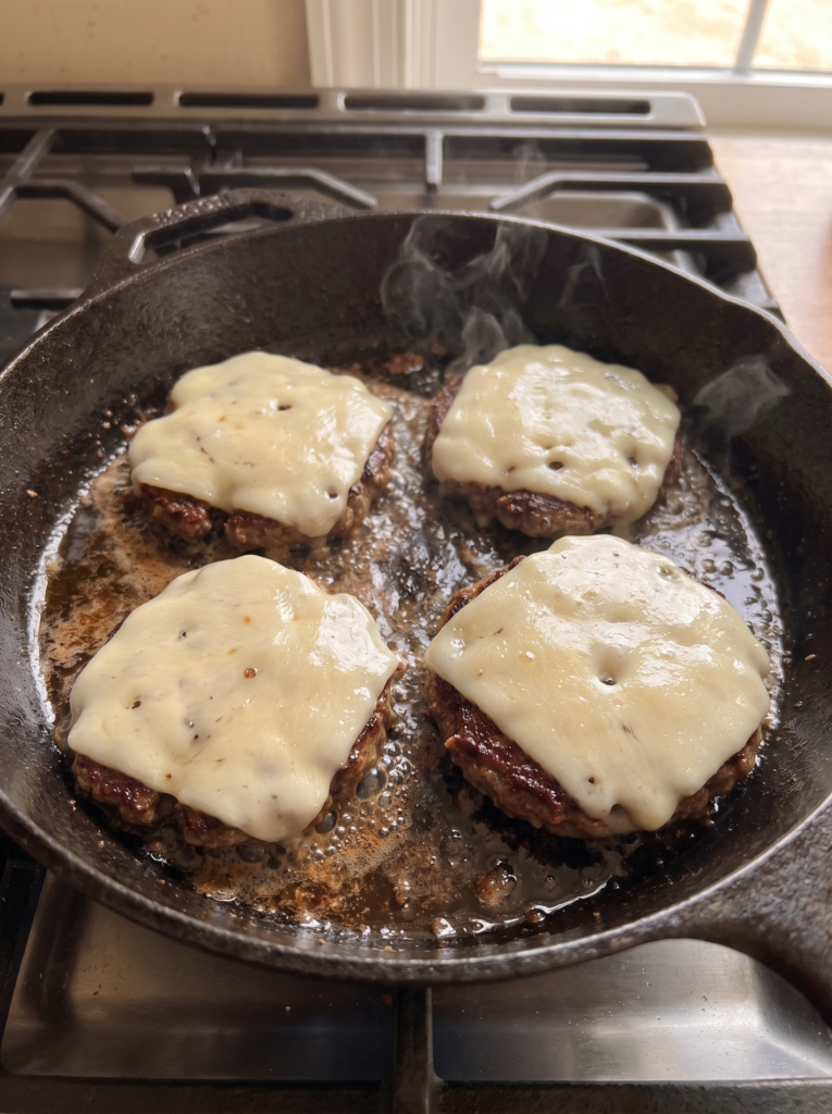 Smashing Patty Melts with Signature Sauce