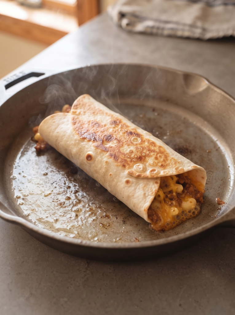 Sloppy Joe Mac & Cheese Wrap