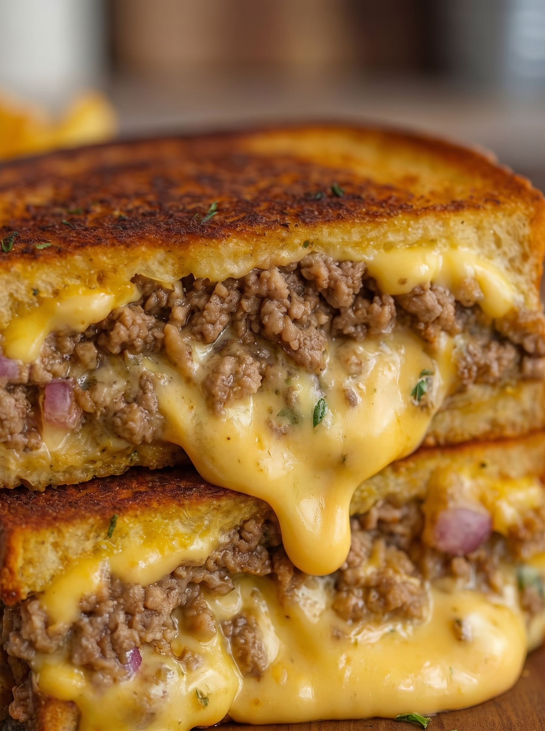 Smashing Patty Melts with Signature Sauce