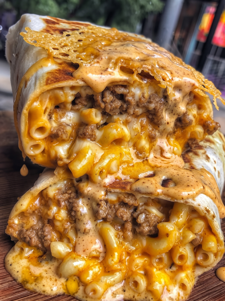 Sloppy Joe Mac & Cheese Wrap